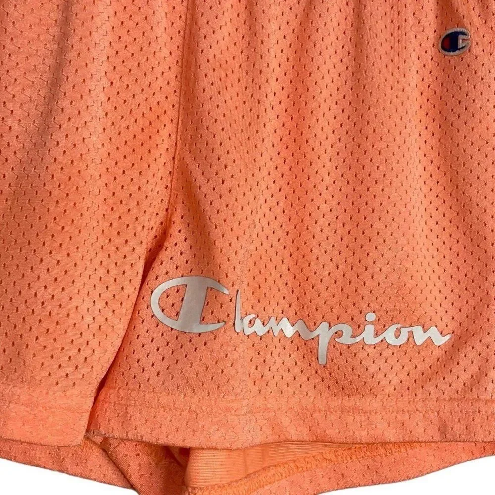 Champion Authentic Athleticwear Jersey Shorts Girls Medium Peachy Pink Pull On
